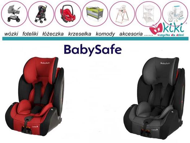 baby safe fotelik samochodowy Corso 9-36kg  czarno-czerwony, szaro-cz