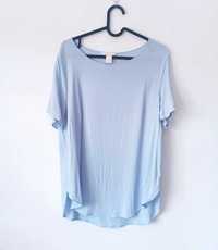 Błękitna bluzka H&M 36-38 S/M Basic baby blue