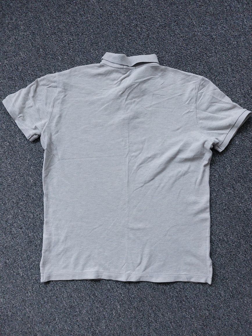 Koszulka polo Ralph Lauren rozm. M vintage classic szara grey daily