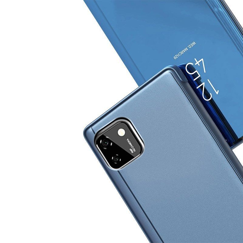 Etui Z Klapką Clear View Case Do Huawei Y5P Różowy