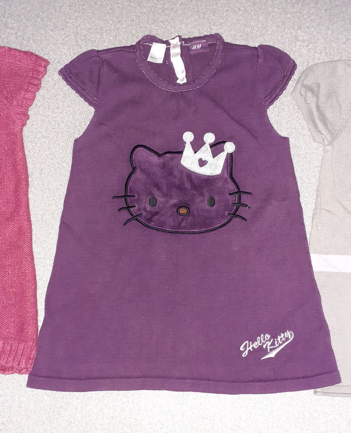 Sukienka tunika H&M 80 kamizelka 86 jesień zima Hello Kitty