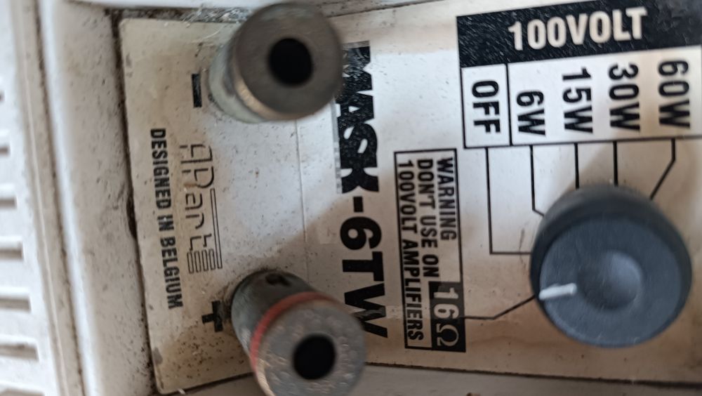 Głośniki instalacyjne Apart Mask 6TW 100V 60W 16 ohm