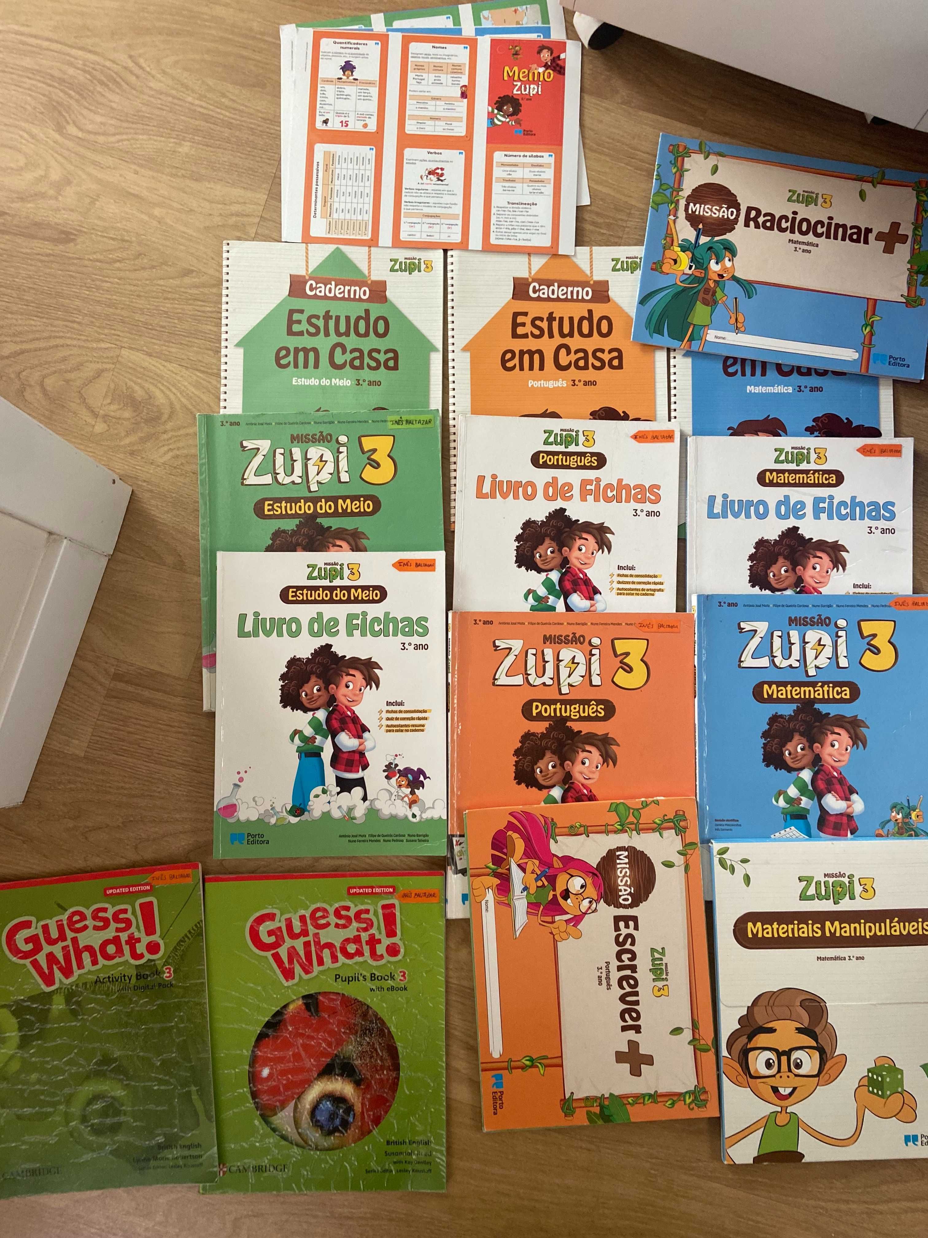 Zupi 3º ano.  Guess What, livros Cambridge