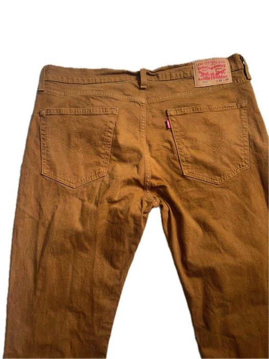 Класичні вінтажні штани прямого крою Levi’s 511 коричневі, W36 L30