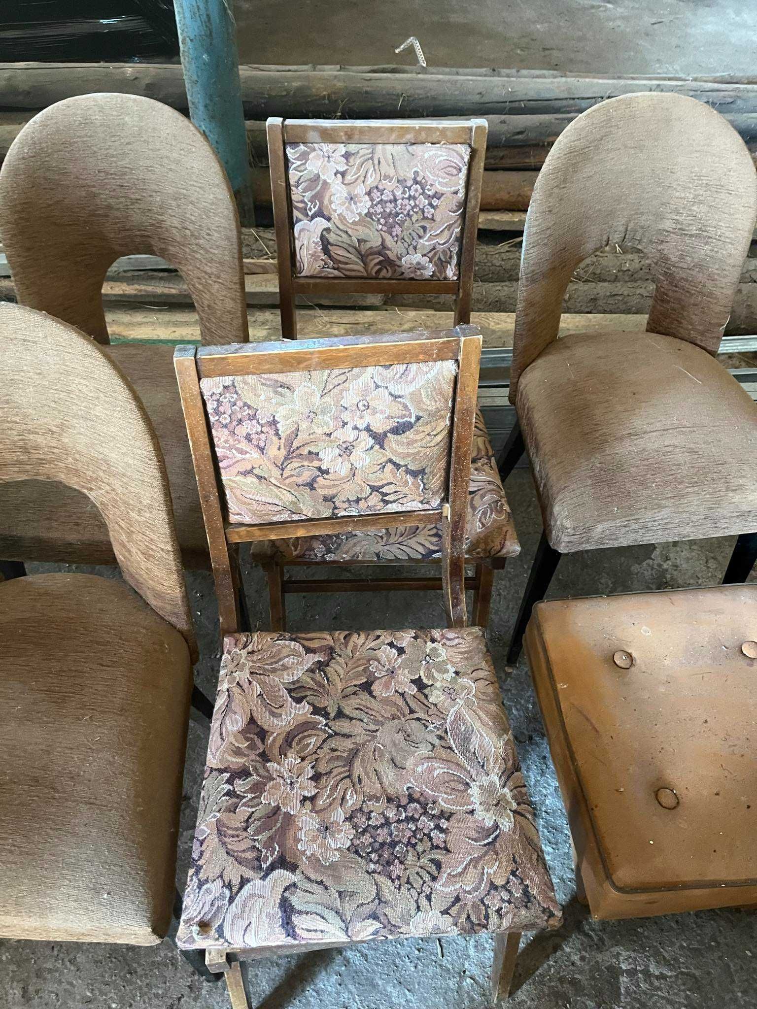 krzesła różne oddam za darmo, stół