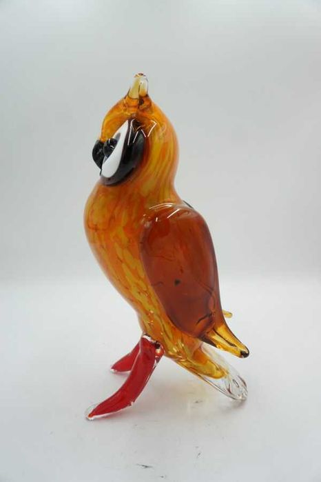 Szkło Murano  - Pomarańczowa Sowa