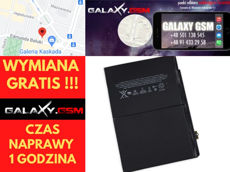 Apple iPad MINI A1538 A1550 Bateria Oryginał Wymiana GRATIS Szczecin