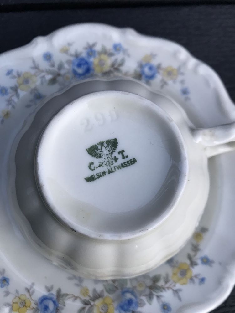 Porcelana C.T. Tielsch Altwasser Wałbrzych filiżanki