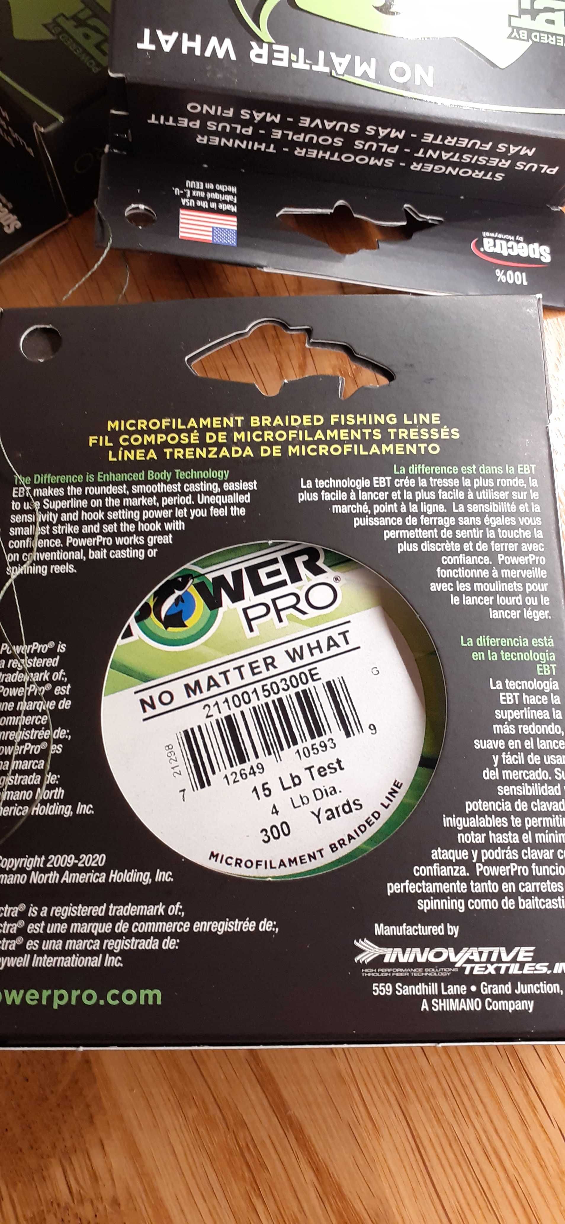 Power pro spectra 0,19mm 275m produkcja USA, 15lb 300yd