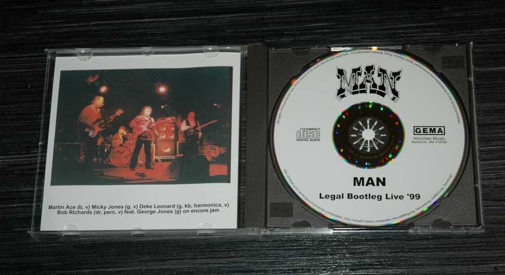 MAN - Legal Bootleg Live `99, 2000 Altrichter. RAR. Prog