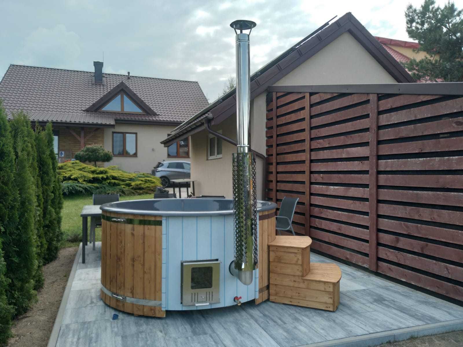KOMPLETNA Gorąca beczka Balia ogrodowa Jacuzzi