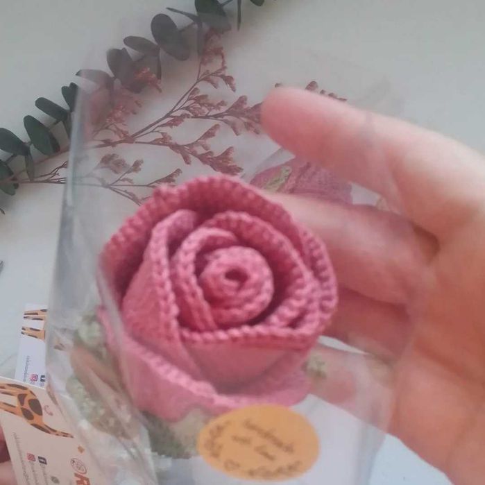 Rosa Glasse em crochê