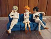 The Promised Neverland - Figuras Emma, Norman e Ray