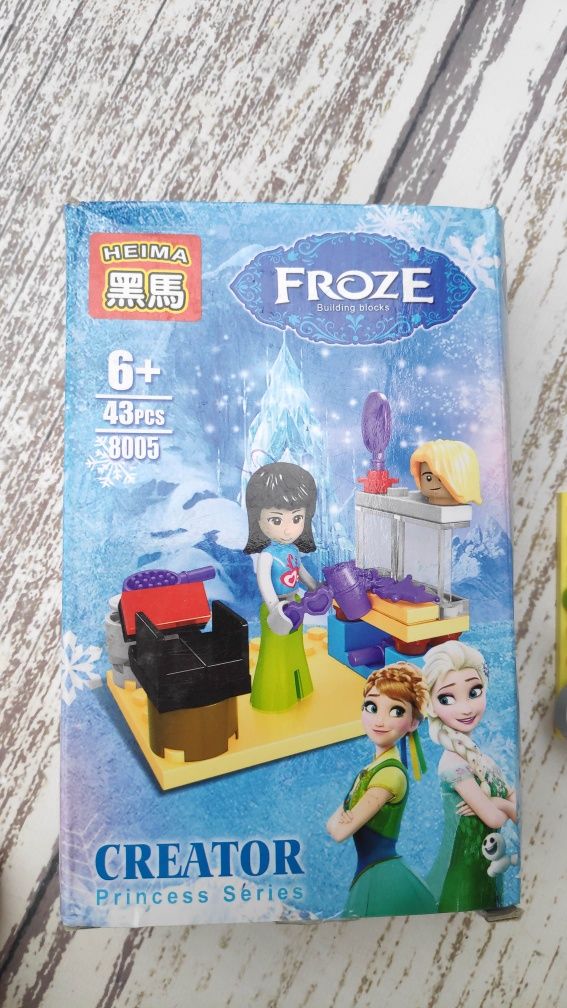 Klocki heima kompatybilne z lego zestaw fryzjer froze