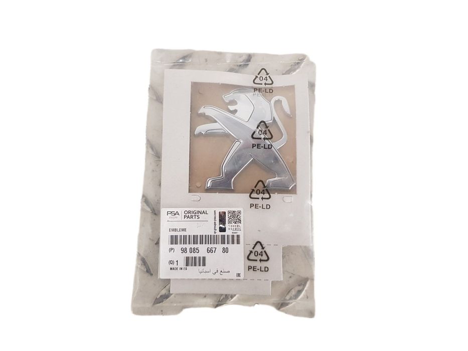 ORYGINALNY FABRYCZNIE NOWY ZNACZEK EMBLEMAT LOGO TYLNE TYL PEUGEOT 508 9808566780