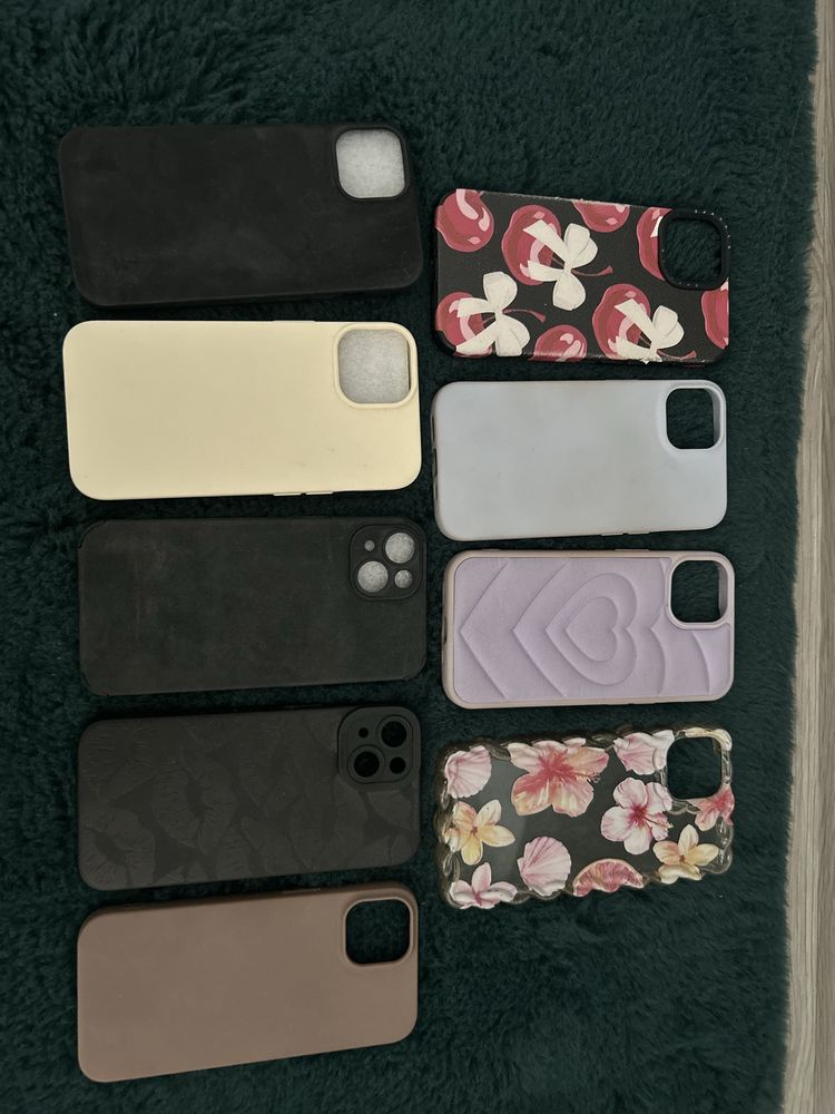 Zestaw etui do iphone 14 na telefon komplet 9 sztuk okazja nowe i uzyw