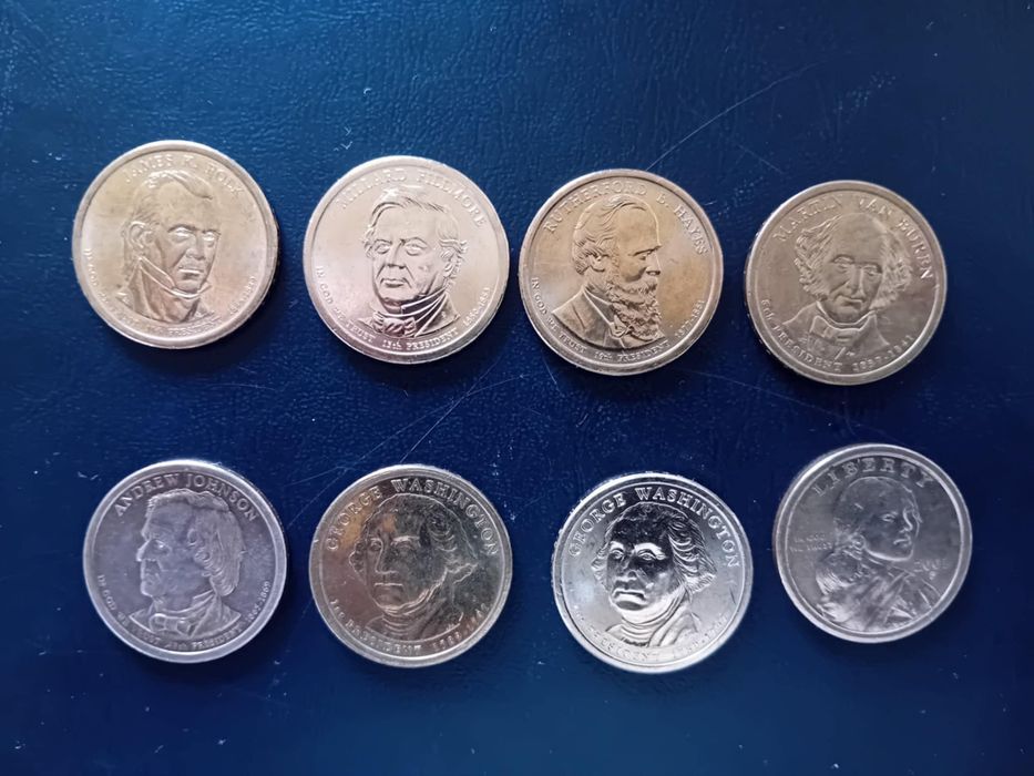 Moedas $1 dollar americano