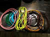 Kabel w oplocie, różne kolory