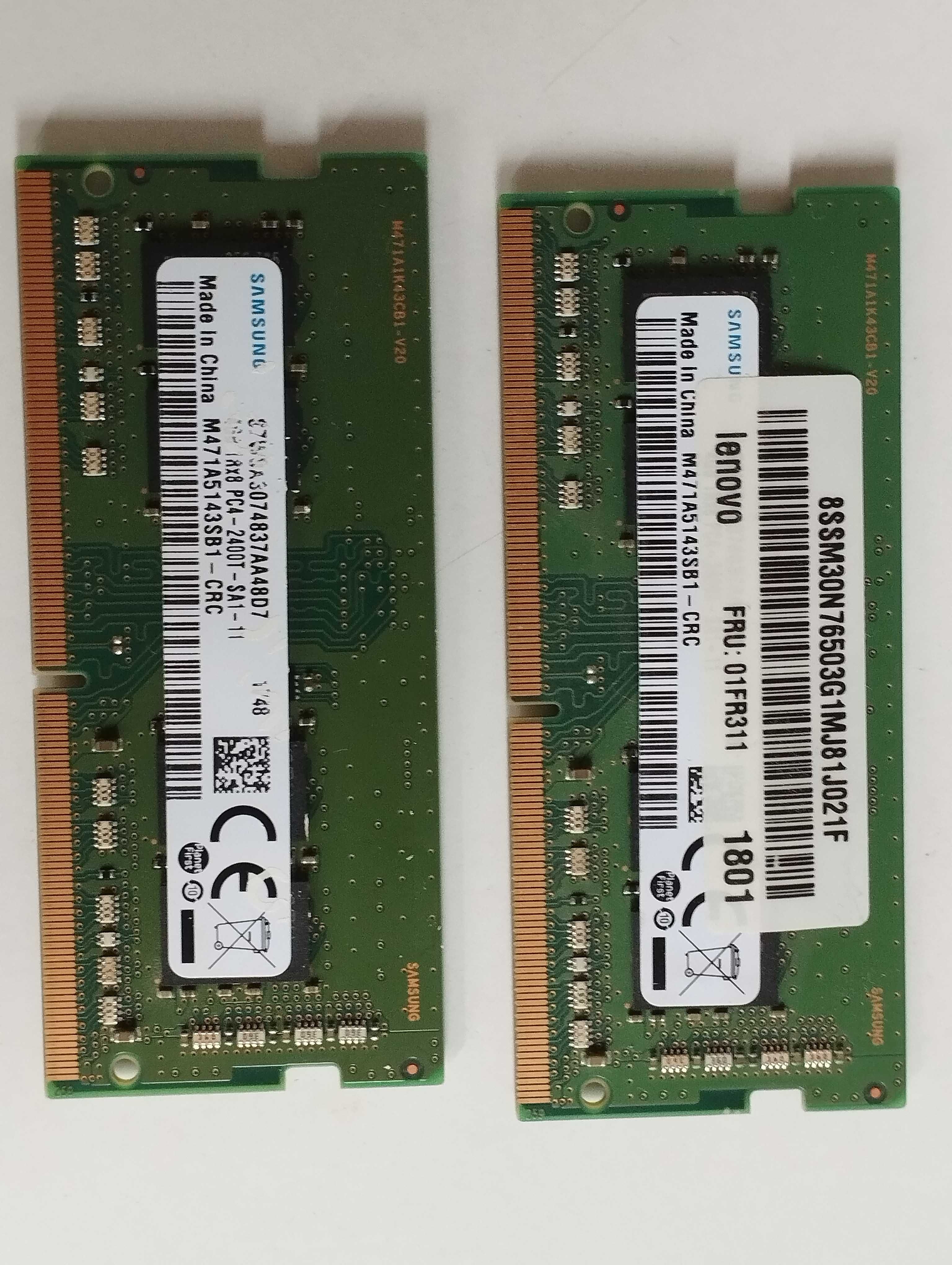 Память Samsung для ноутбука sodimm 2х4Gb ddr 4 2.400 МГц (всего 8Gb)