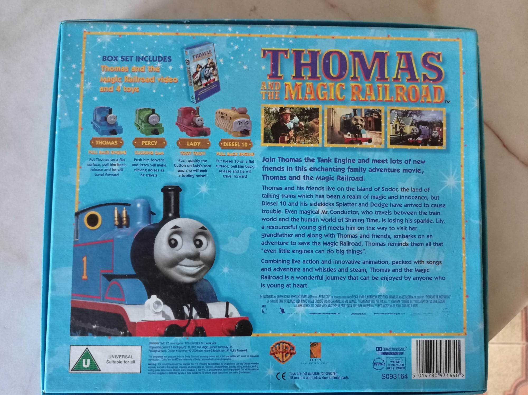 Thomas and the Magic Railroad Giftset Vintage 2000