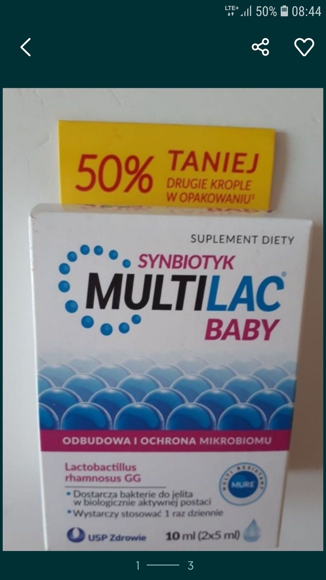 Multilac baby 10 ml krople od 2 miesiąca