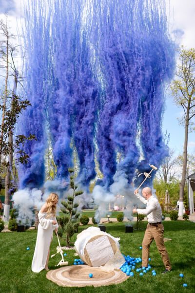 Димовий спалах на Свято Весілля Пропозиція Гендер Паті  Кольоровий Дим