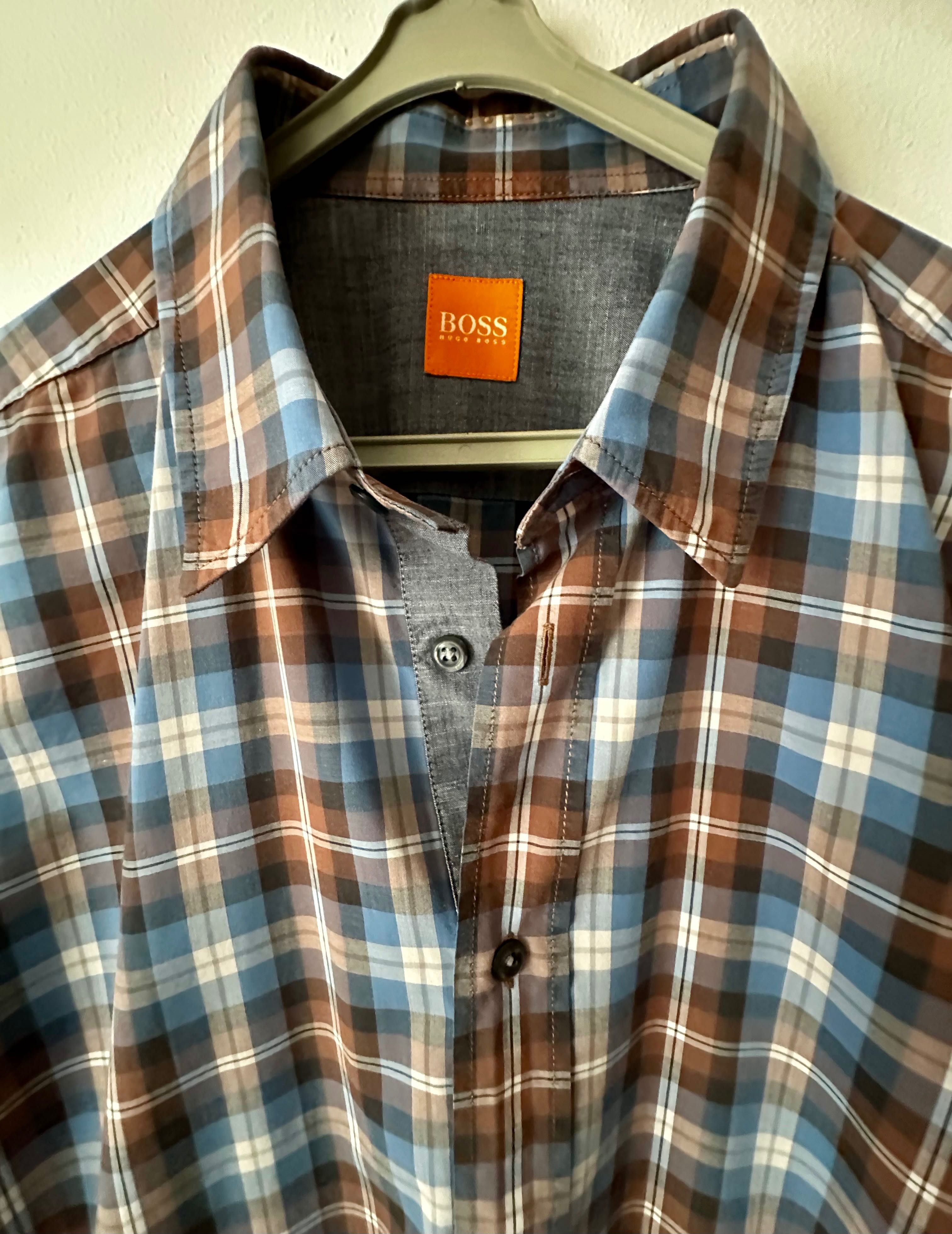Camisa xadrez- Boss