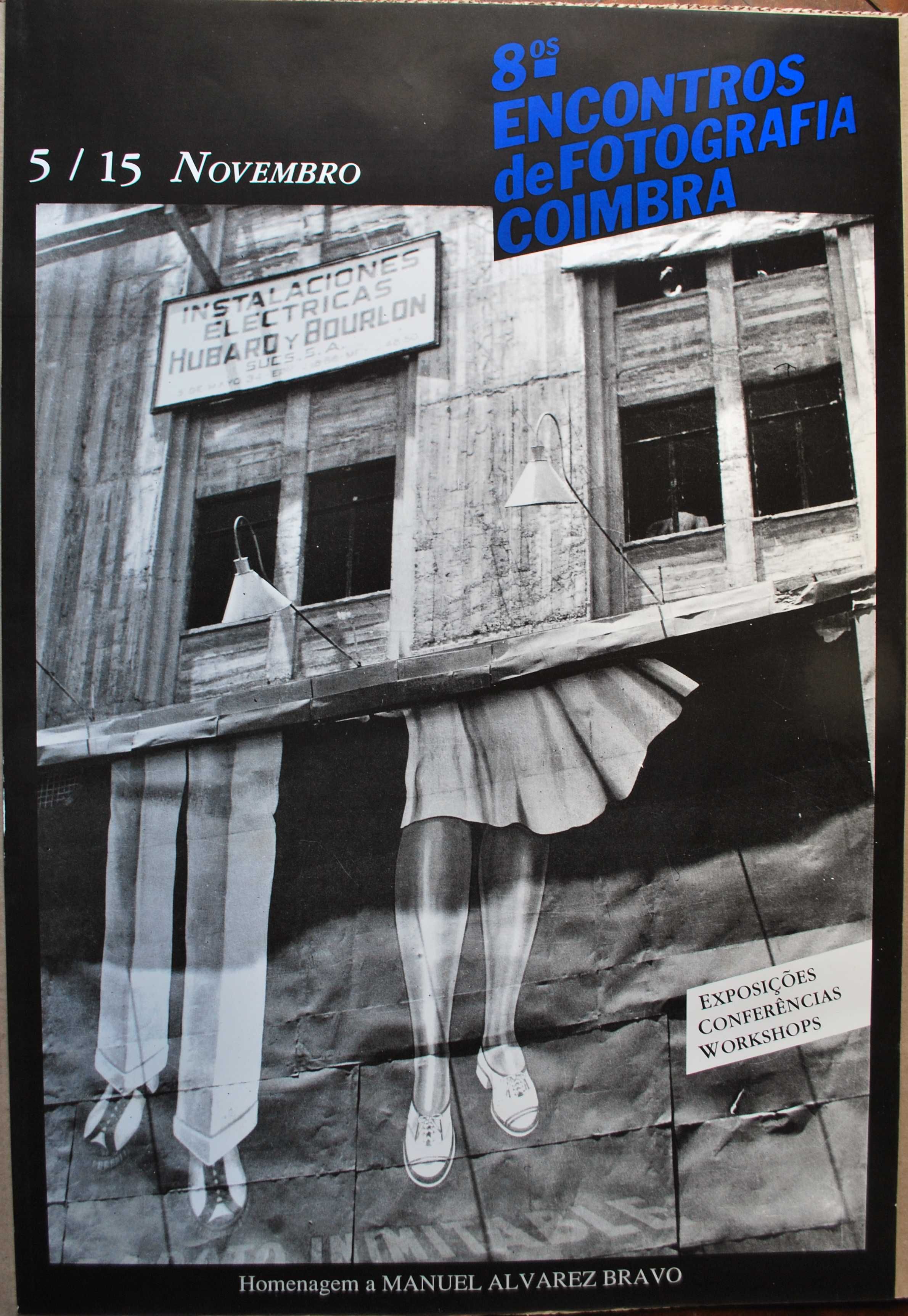 Cartaz da 8ª edição dos Encontros de Fotografia de Coimbra – 1987