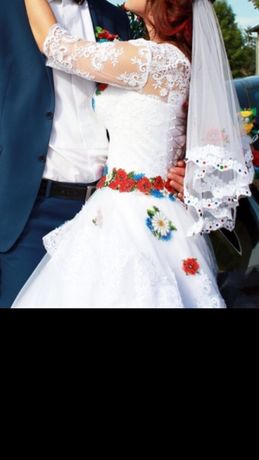 Ексклюзивна весільна сукня / свадебное платье 44-46