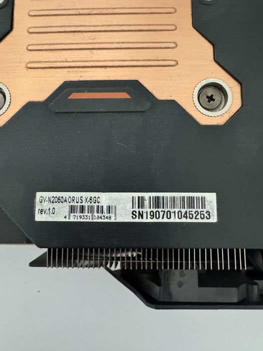 Відеокарта RTX2060 6 gb Gigabyte