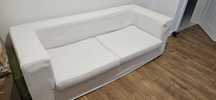 Biała sofa uzywana