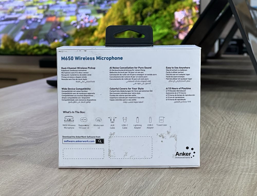 Бездротовий мікрофон AnkerWork M650 Wireless Microphone радіосистема