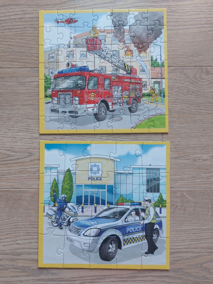 TREFL puzzle 3w1 policja straż pożarna pogotowie