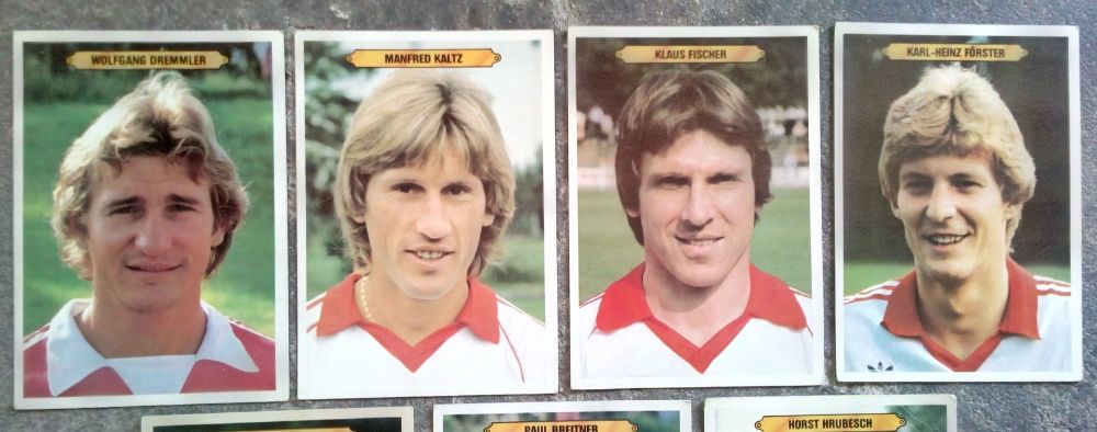 Cartões de jogadores de futebol alemães antigos