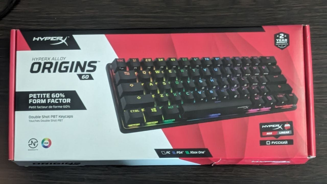 Продам игровую клавиатуру HyperX Alloy Origin 60