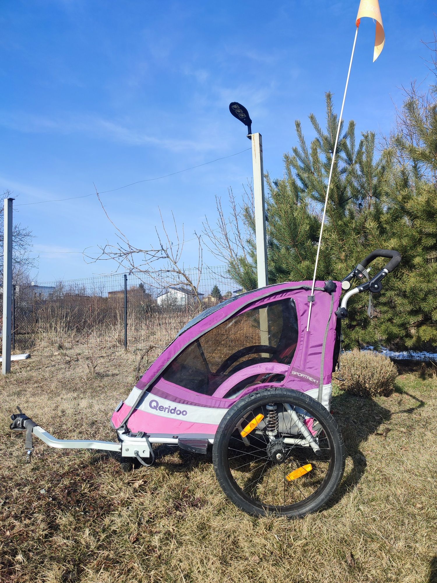 Przyczepka rowerowa riksza wózek rowerowy do roweru qeridoo sportrex