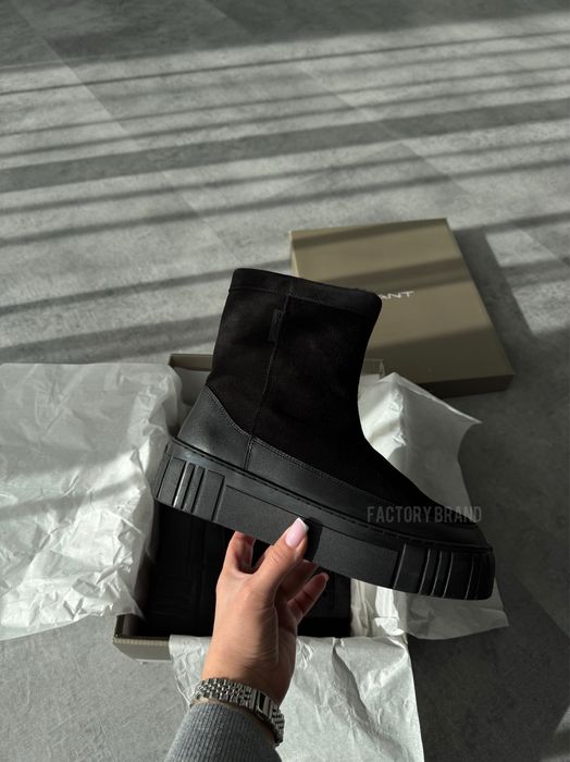 Черевики чоботи зимові Gant Snowmont чорні натуральна шкіра оригінал