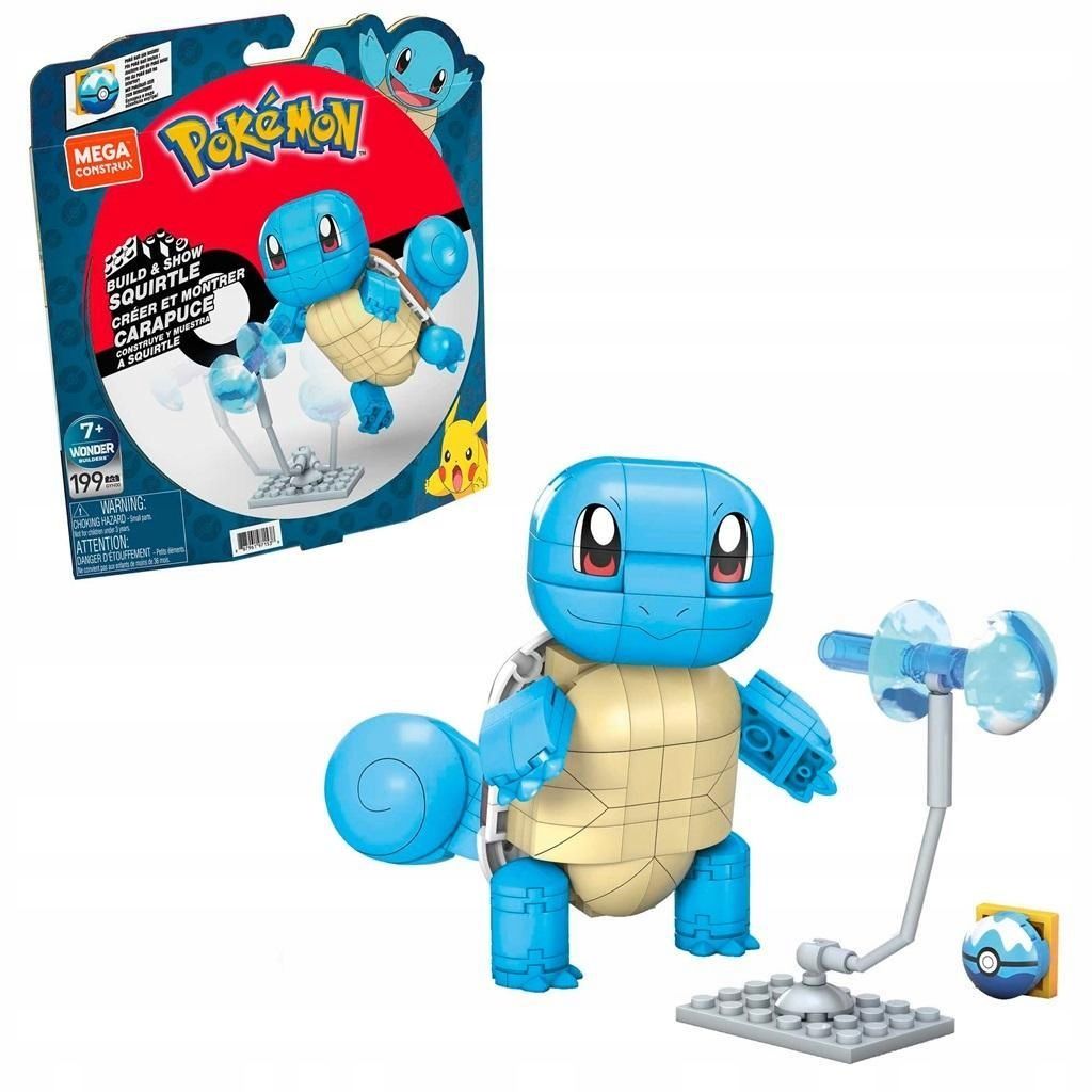 Mega Pokemon - Squirtle Średni Gyh00, Mattel