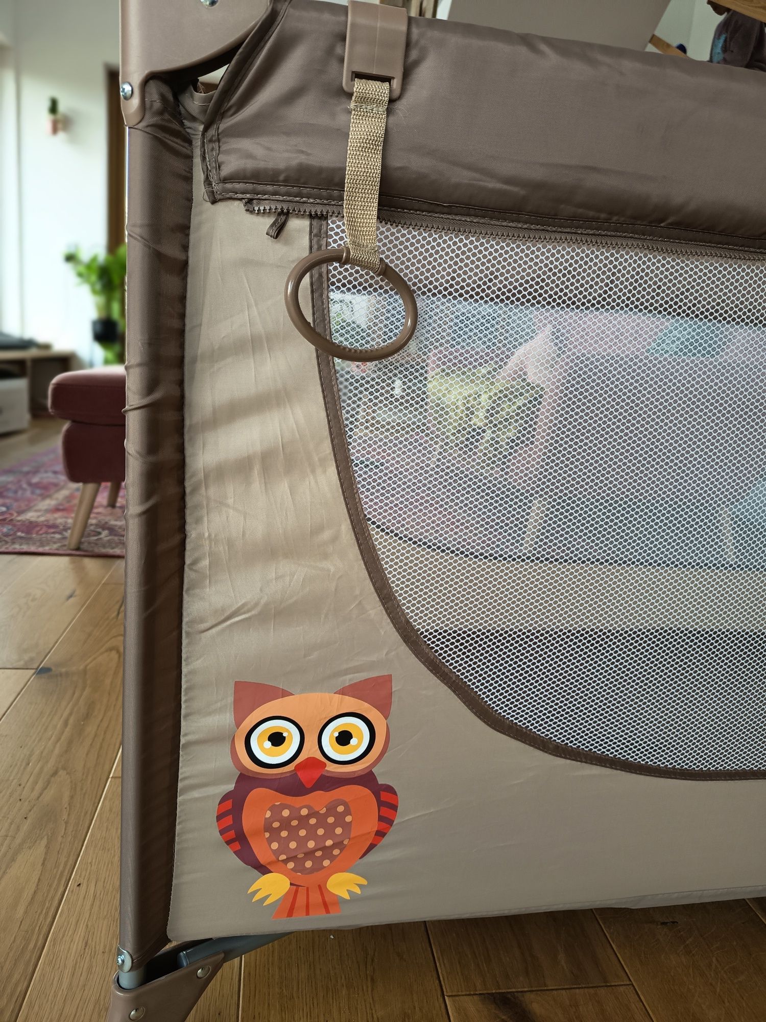 Łóżeczko turystyczne Kinderkraft z moskitierą
