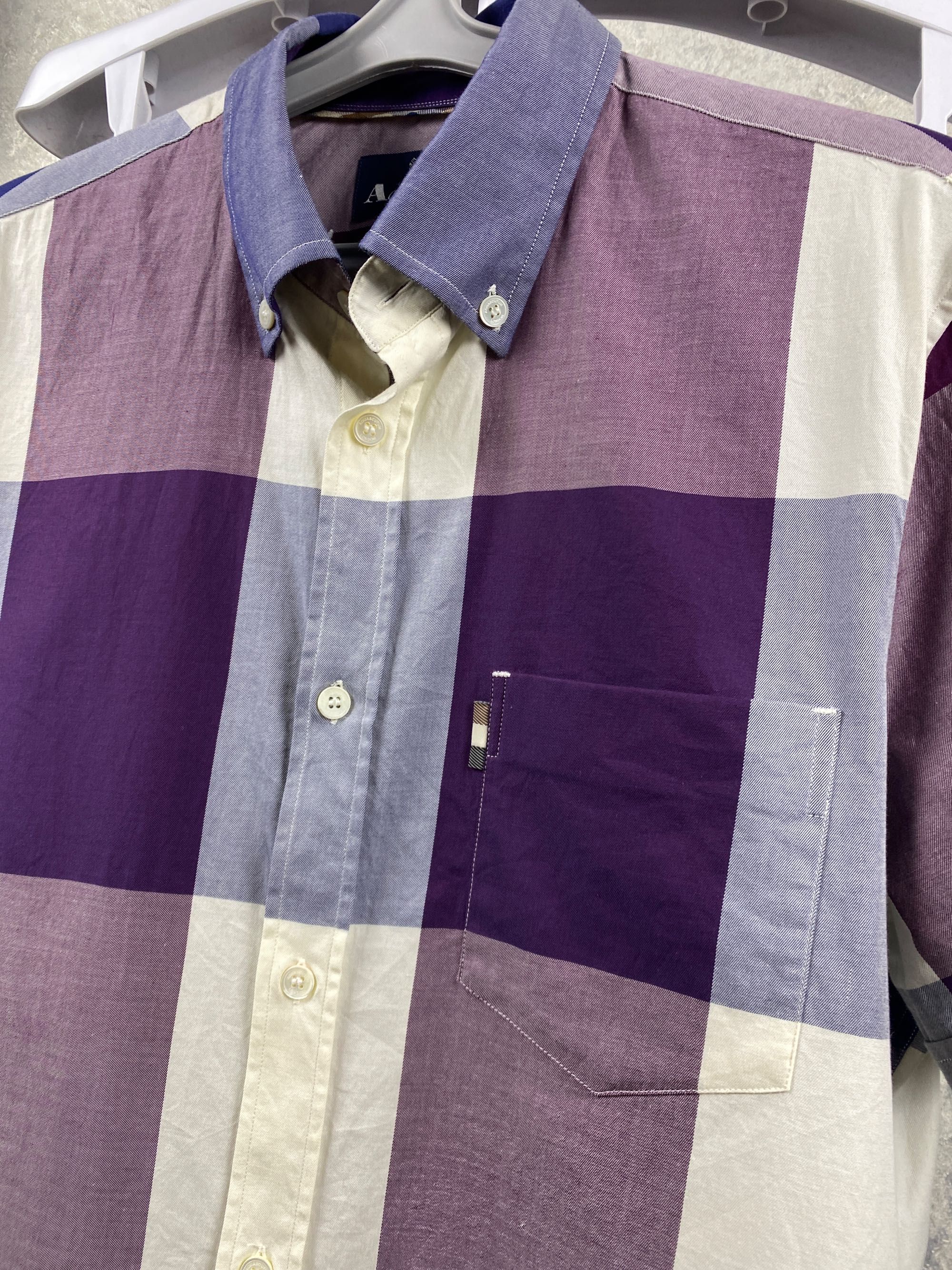 Мужская рубашка до короткого рукава Aquascutum M