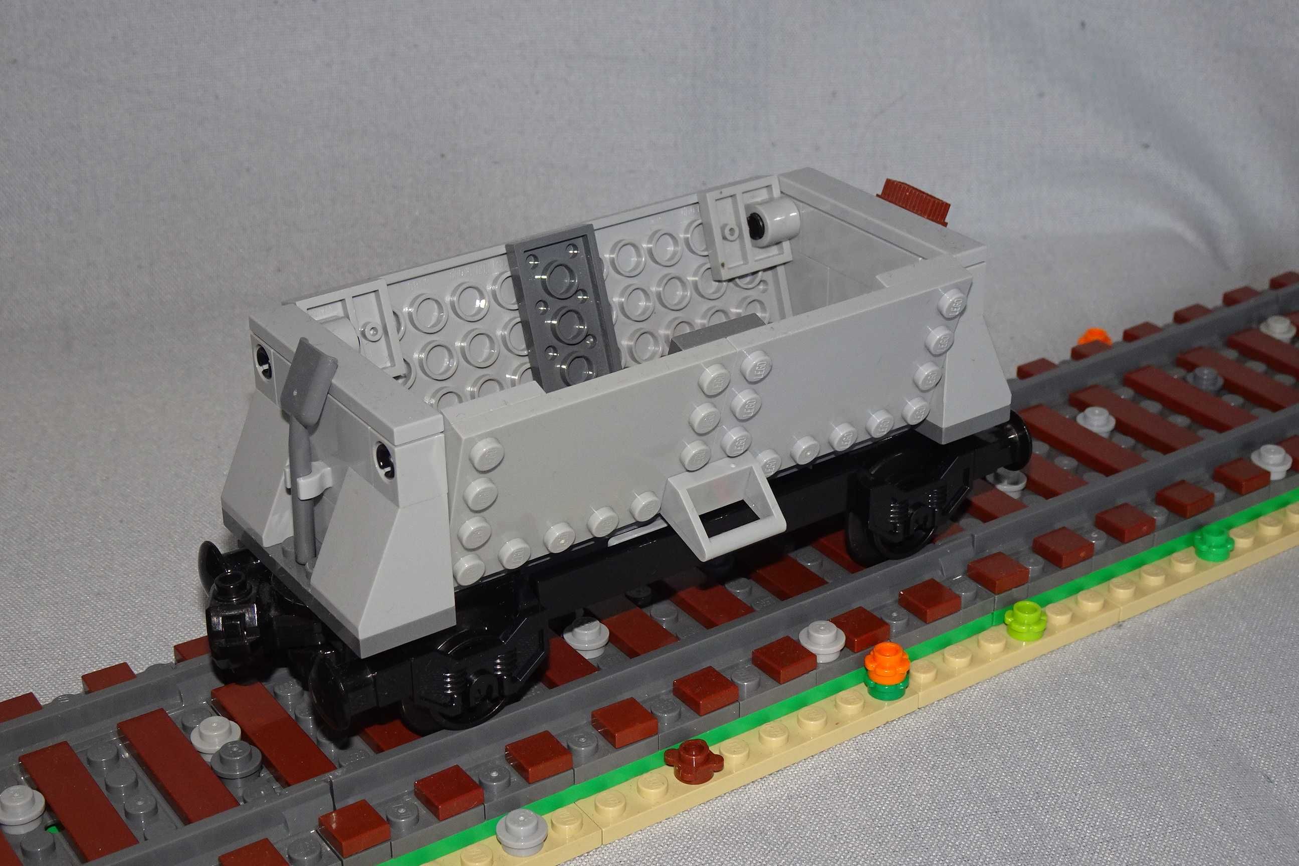 GRATIS wysyłka LEGO train wagon towarowy szary 7898