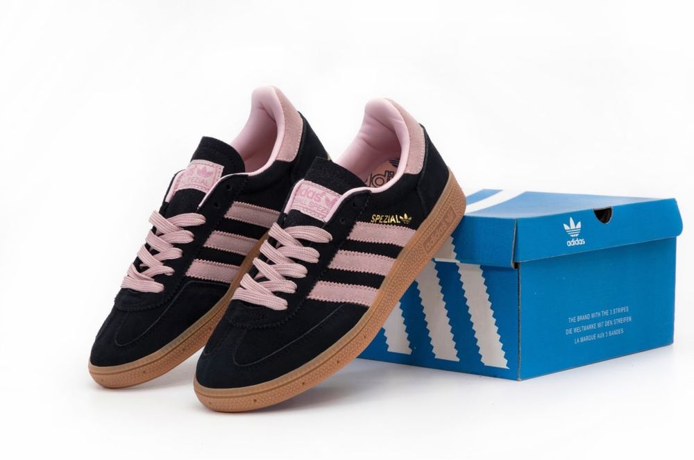 Кросівки Adidas Spezial HadBall Black/Pink(Чорно-Рожеві),адідас,спежал