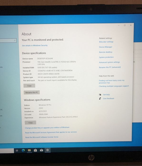 HP ноутбук 17ʼ