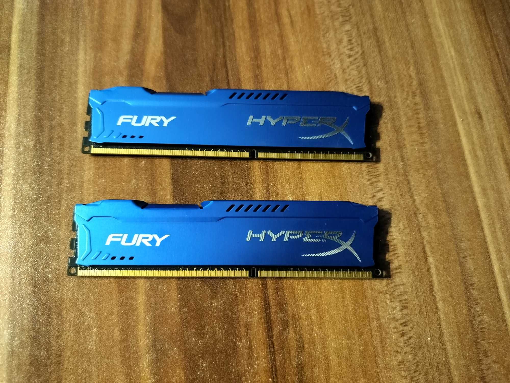 2x4GB DDR3 1600MHz CL10 Fury HyperX