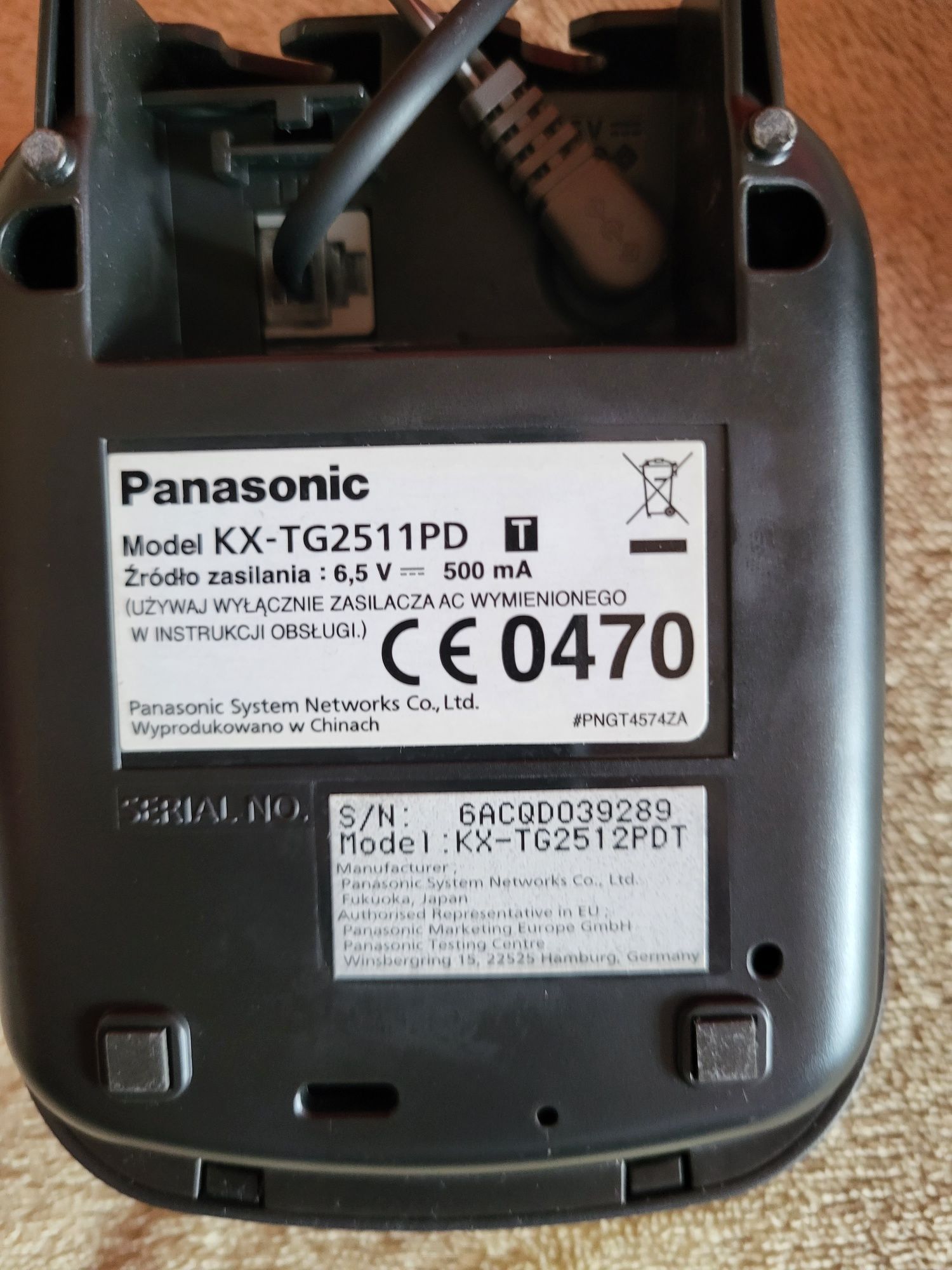 2 Telefon stacjonarny Panasonic