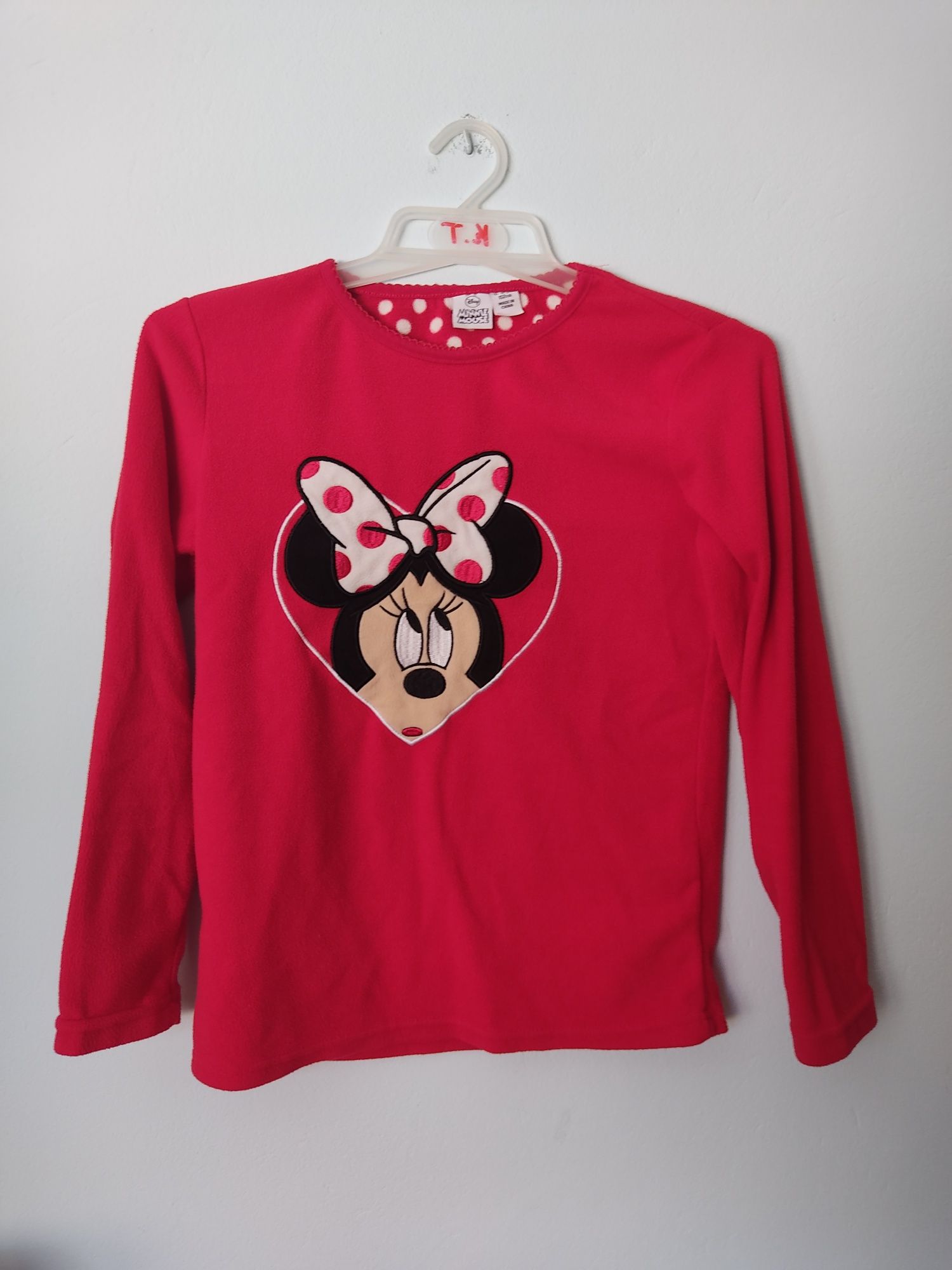 Ciepła bluza bluzka Miki Mini Disney 12 lat polar piżamka