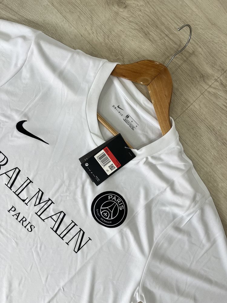 Tshirt PSG x BALMAIN Especial Branca