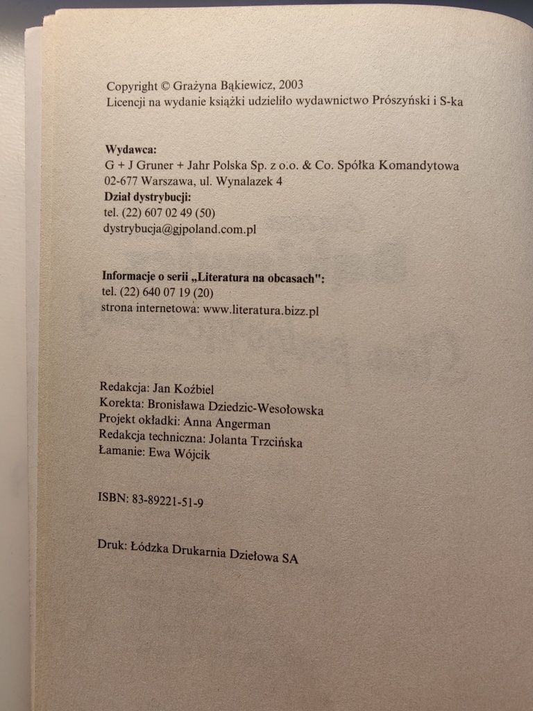 Książka Stan Podgorączkowy Grażyna Bąkiewicz