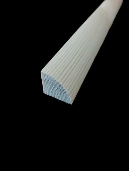 Ćwierćwałek drewniany 10 x 10mm wykończeniowy gładki ozdobny maskująca