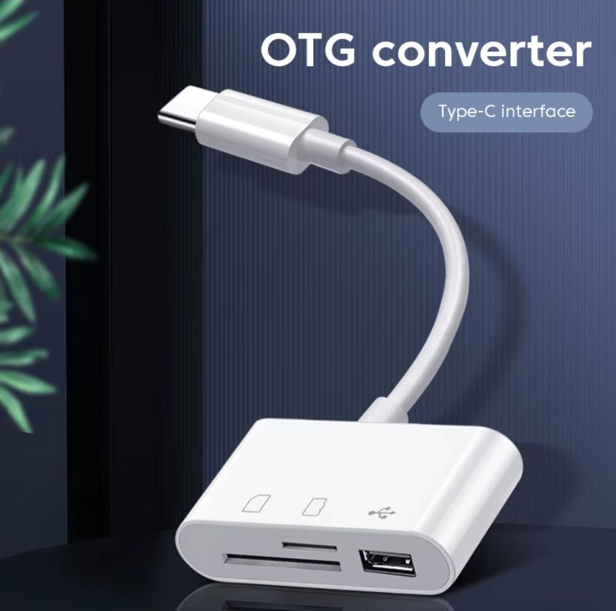 Adapter OTG 3 in 1 USB-C